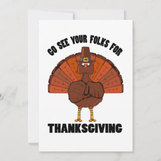 Invitation La Turquie à l'invitation de Thanksgiving