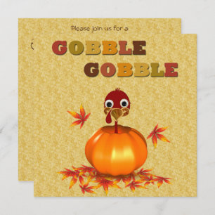 Invitation La Turquie de Thanksgiving amusante en Citrouille