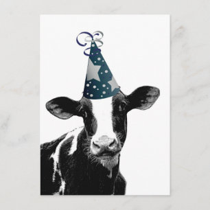 Invitation La vache veut faire la fête !