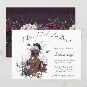 Invitation La Vampiresse   Divorce Party Glamour Gothique