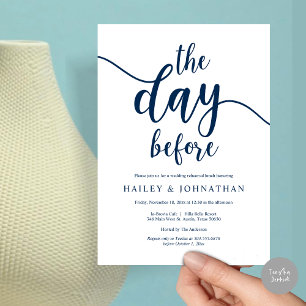 Invitation La veille, Déjeuner de répétition Mariage ou Brunc