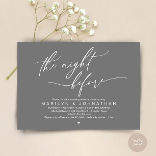 Invitation La veille, Soirée de répétition Mariage