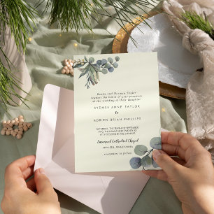 Invitation La verdure d'hiver   Mariage traditionnel ivoire