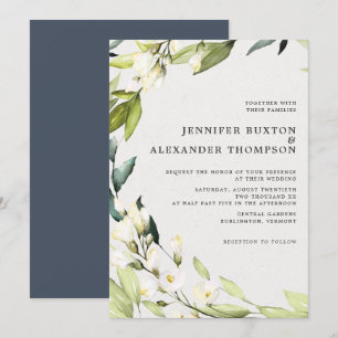 Invitation La verdure élégante d'eucalyptus tressent le