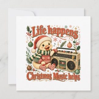Invitation La vie arrive, la musique de Noël aide