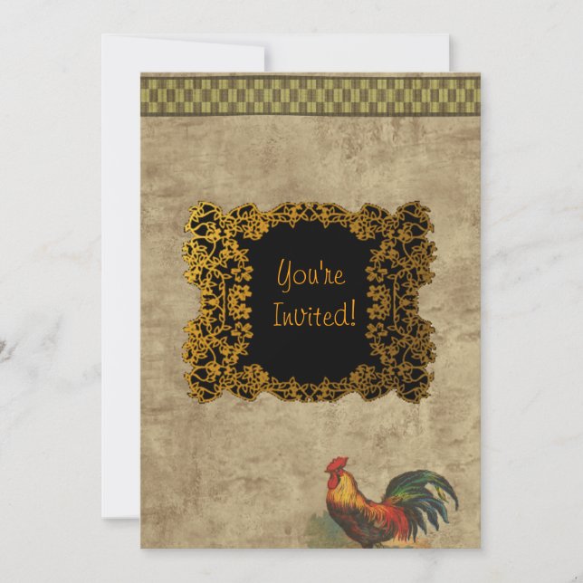 Invitation La vie de ferme (Devant)