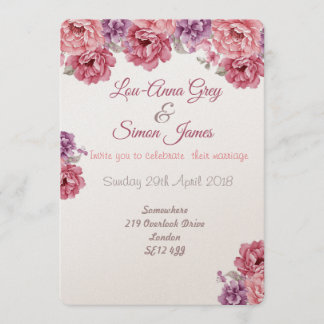 Invitation La vie en rose