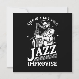 Invitation La Vie Est Beaucoup Comme Le Jazz Groupe Musicien 