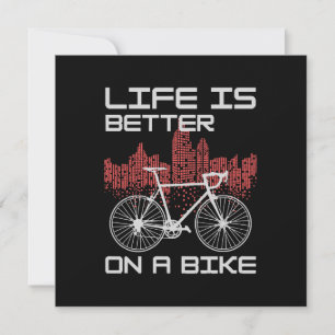 Invitation La vie est meilleure à vélo