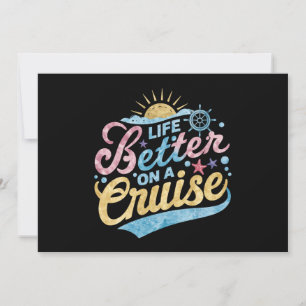 Invitation La Vie Est Meilleure Sur Une Croisière Famille Vac