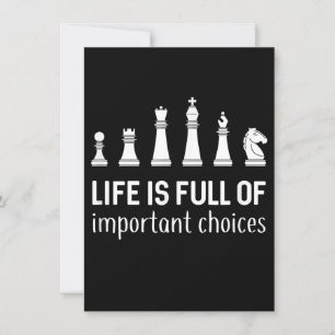 Invitation La Vie Est Pleine De Choix Importants, Amoureux De
