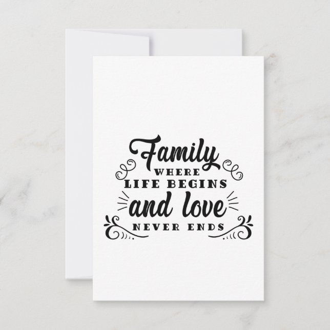 Invitation La vie familiale de la fête de l'amitié commence (Devant)