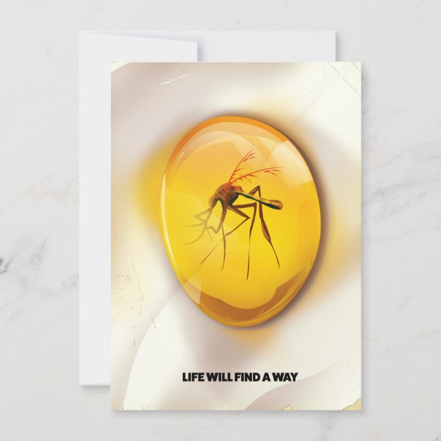 Invitation La vie trouvera un moyen (Dos)