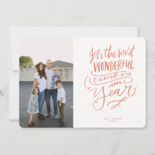 Invitation La voiture photo rouge rose la plus merveilleuse d