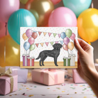 Labrador Retriever noir Lab Dog Anniversaire Color