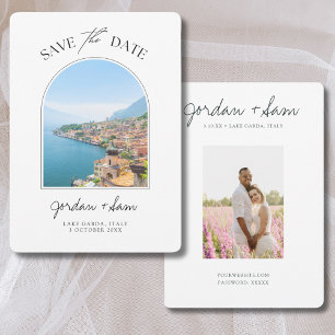 Invitation Lac de Garde Italie Mariage Enregistrer la date