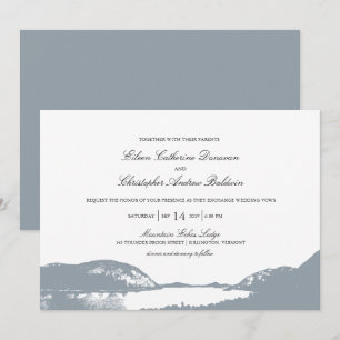 Invitation Lac Mountain Mariage