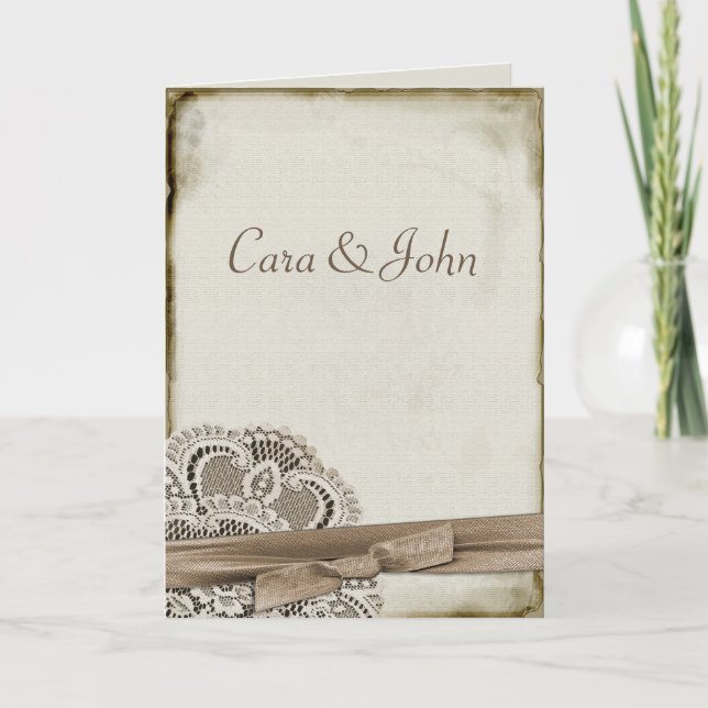 Invitation Lac Vintage (Devant)