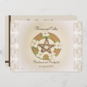 Invitation Lacey Dogwood Pentacle Handfasting