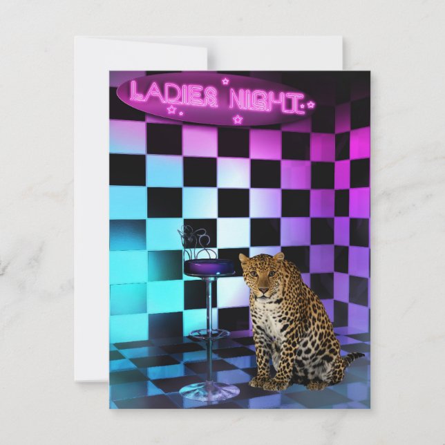 Invitation Ladies Night Club Leopard (Devant)