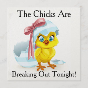 Invitation Ladies' Night Humor / Enterrement de vie de jeune 