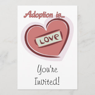 Invitation L'adoption est amour