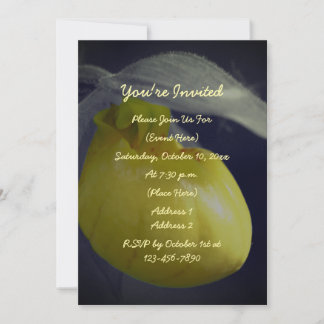 Invitation Lady Slipper Floral Party