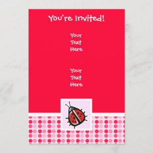 Invitation Ladybug mou
