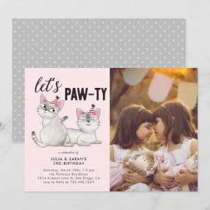 Invitation Laisse Pawty   Jumelles Jumelles Jumelles