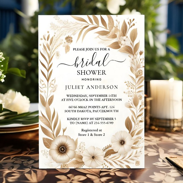 Invitation Laisser café italien Sorrento Fête des mariées Déc (Créateur téléchargé)