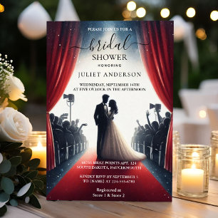 Invitation Laisser Cinema Movie Ticket Fête des mariées la pl