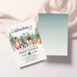 Invitation Laisser L'Aventure Commencer Baby shower