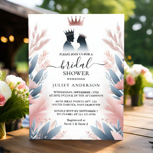 Invitation Laisser Tulle Long Regal Glam Blush Fête des marié
