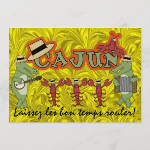 Invitation Laissez le bon temps tourner ! Style Cajun ! Mardi
