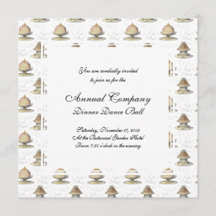 Invitation Laissez-les manger du gâteau Vintage Marie Antoine