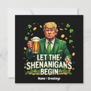 Invitation Laissez Les Shenanigans Commencer Drôle Trump St. 
