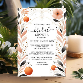 Invitation Laissez Orange les années 70 80s 90s rose Fête des