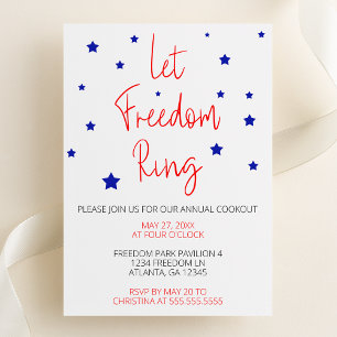 Invitation Laissons le parti mendiant Freedom Ring