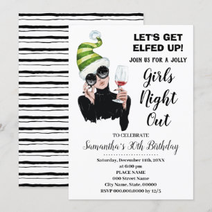 Invitation Laissons-nous se lasser la nuit de Noël dehors Ann