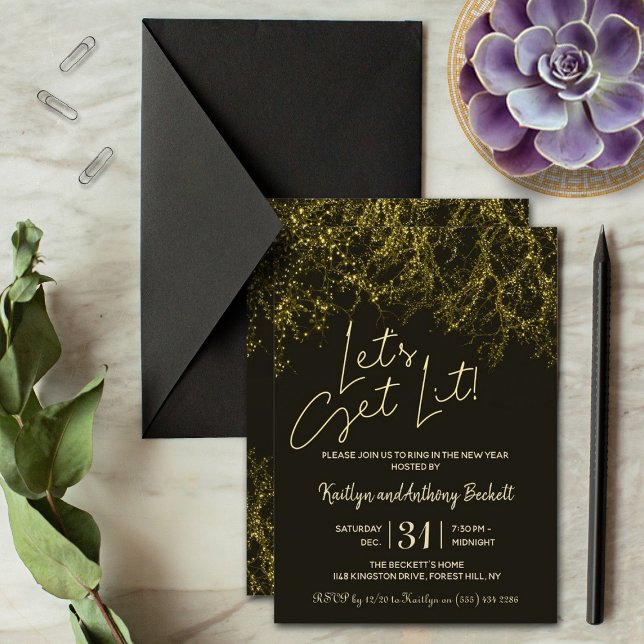 Invitation Laissons-nous ! | Soirée du Nouvel An (Créateur téléchargé)