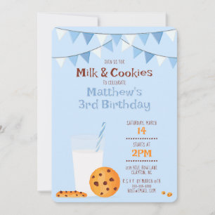 Invitation Lait et cookies