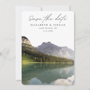 Invitation Lake Placid New York Enregistrer la date Mariage