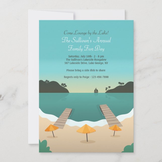 Invitation Lakeside (Devant)