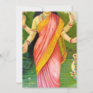 Invitation Lakshmi Hindu Goddess
