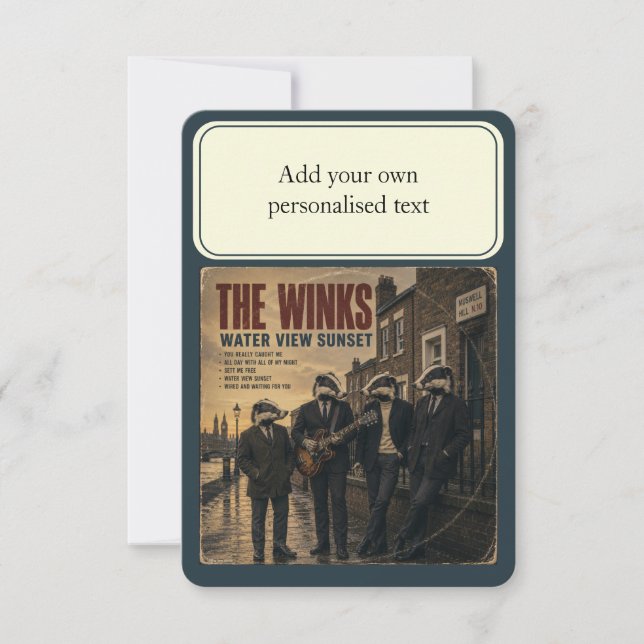 Invitation L'album The Winks : une parodie (Devant)