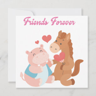 Invitation l'ami pour toujours les jours de valentine