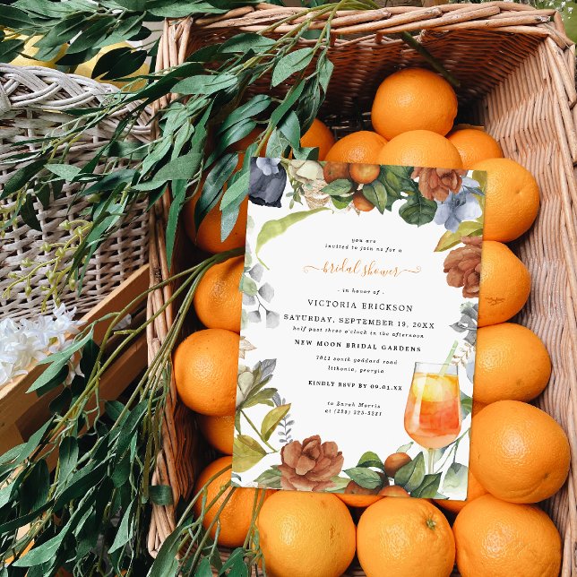 Invitation L'amour au premier Spritz | Shower de mariage (Créateur téléchargé)