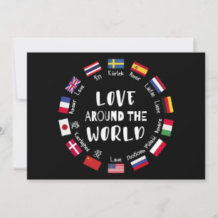 Invitation L'amour autour des langues du monde