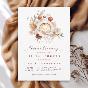 Invitation L'amour brasse Boho Rustique Fête des mariées flor
