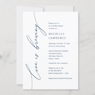 Invitation L'amour brasse, fête de la Fête des mariées